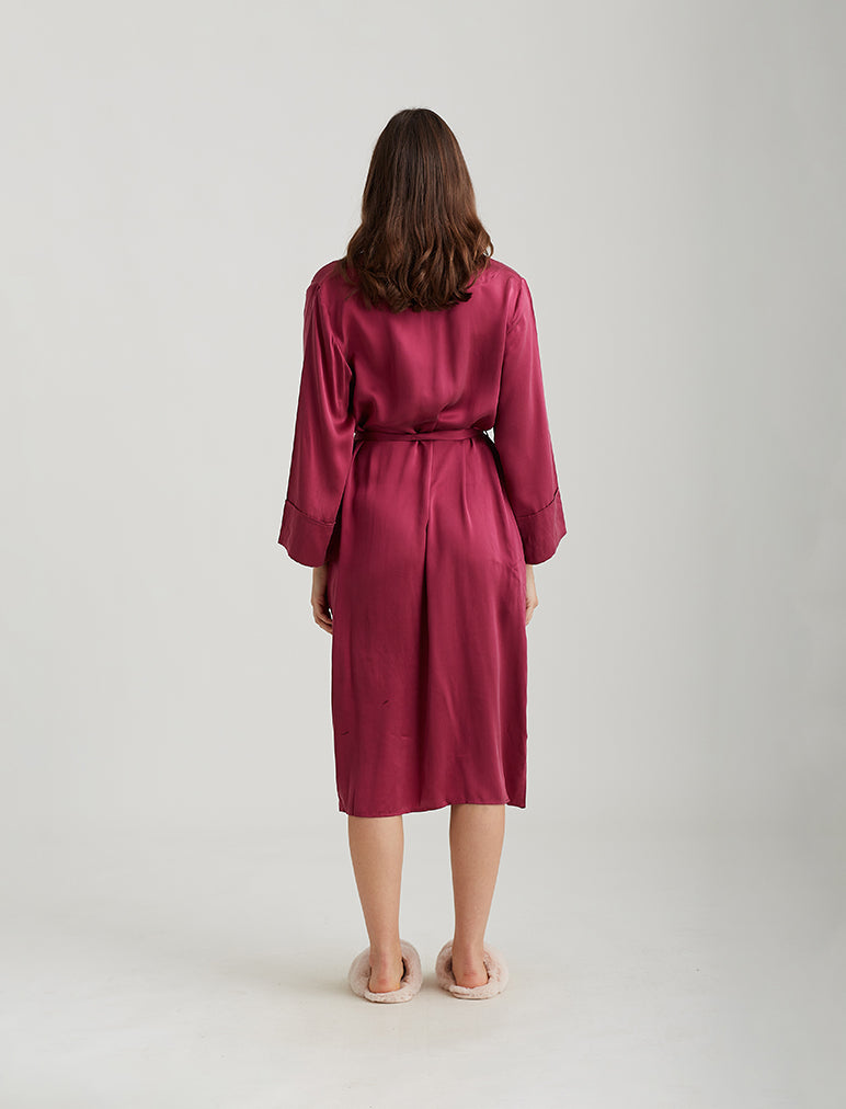 Audrey Silk Long Robe