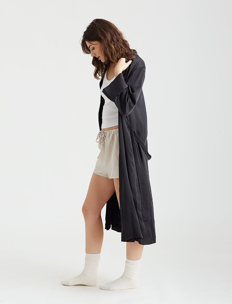 Audrey Silk Long Robe