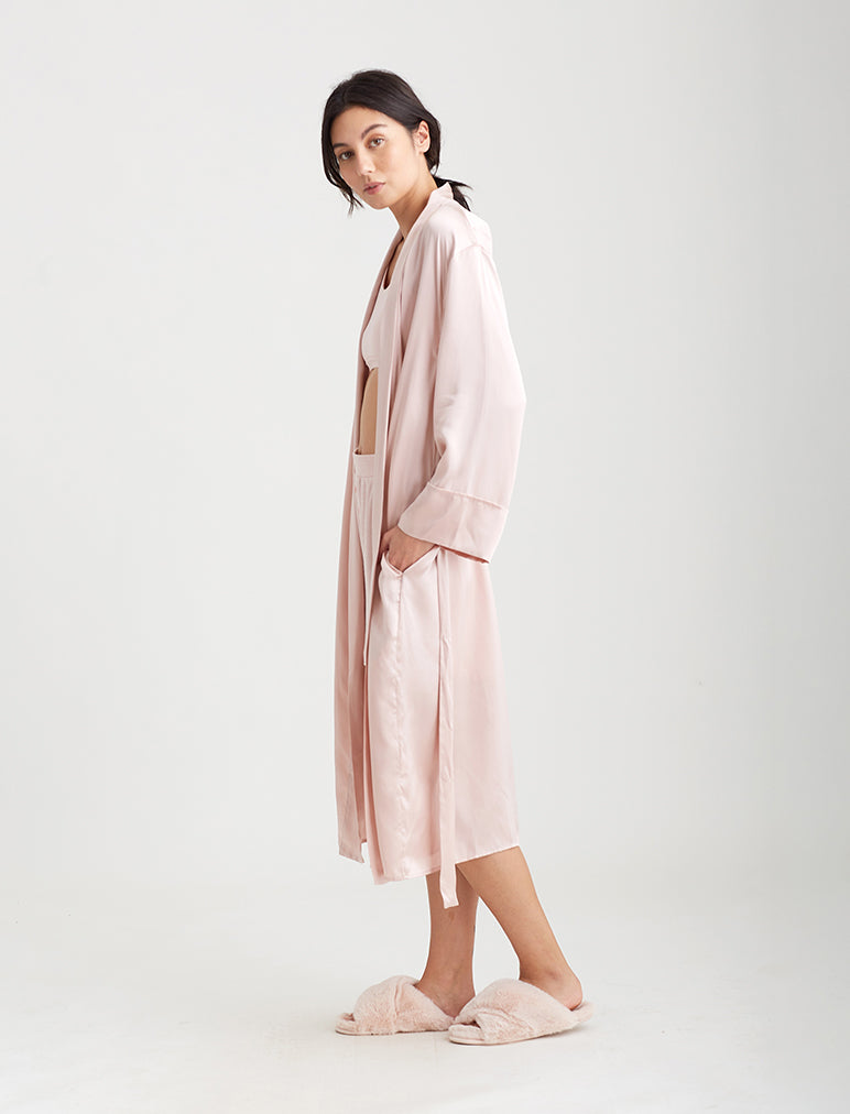 Audrey Silk Long Robe