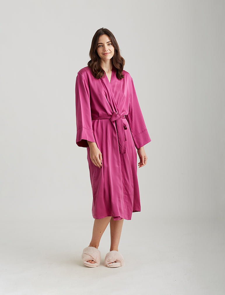 Audrey Silk Long Robe