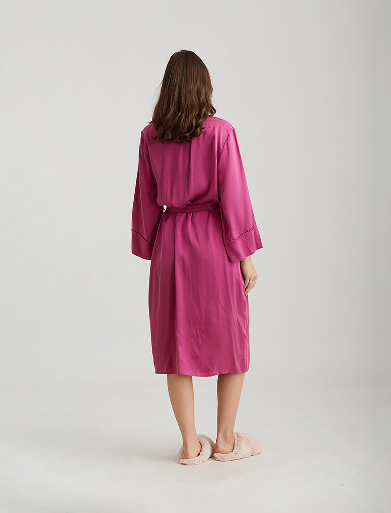 Audrey Silk Long Robe