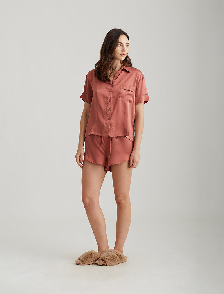 Audrey Silk Boxer PJ