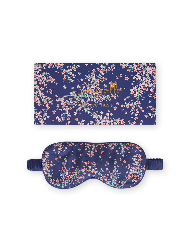 Audrey Boxed Printed Silk Eye Mask