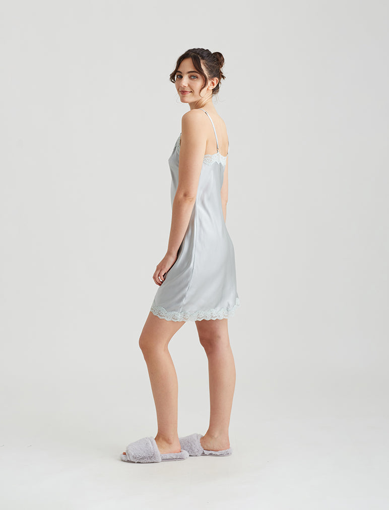 Camille Silk Lace Slip Nightie