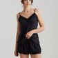 Camille Silk Lace Cami and Boxer Set