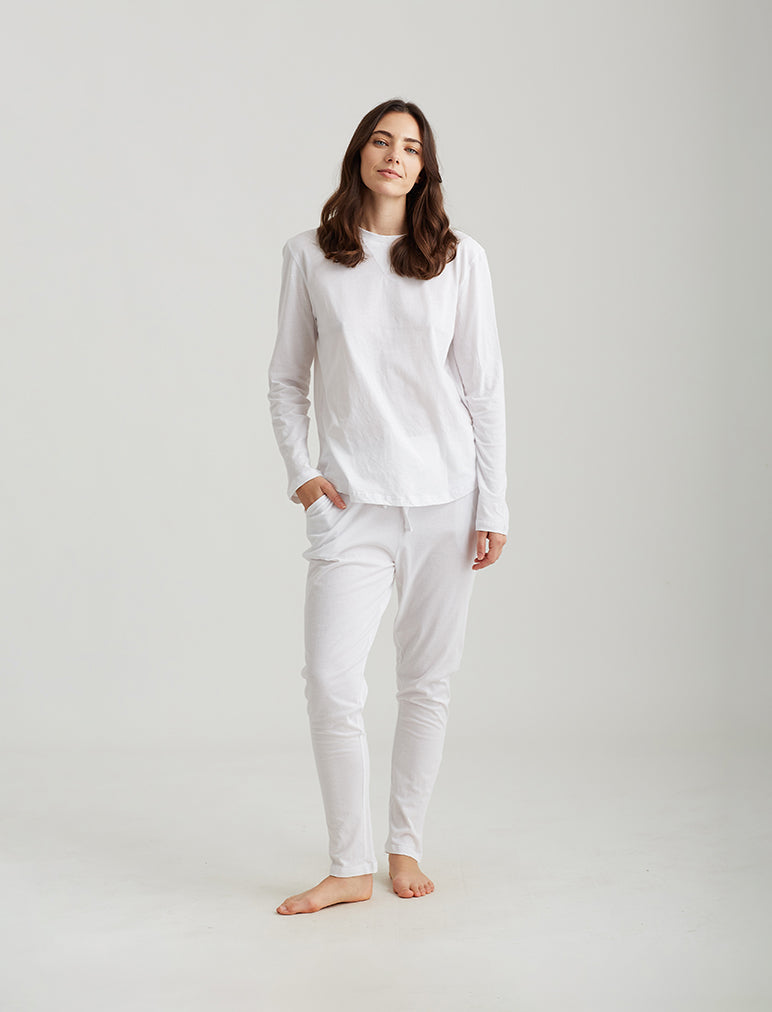 Jada Organic Cotton Knit Long Sleeve Tee