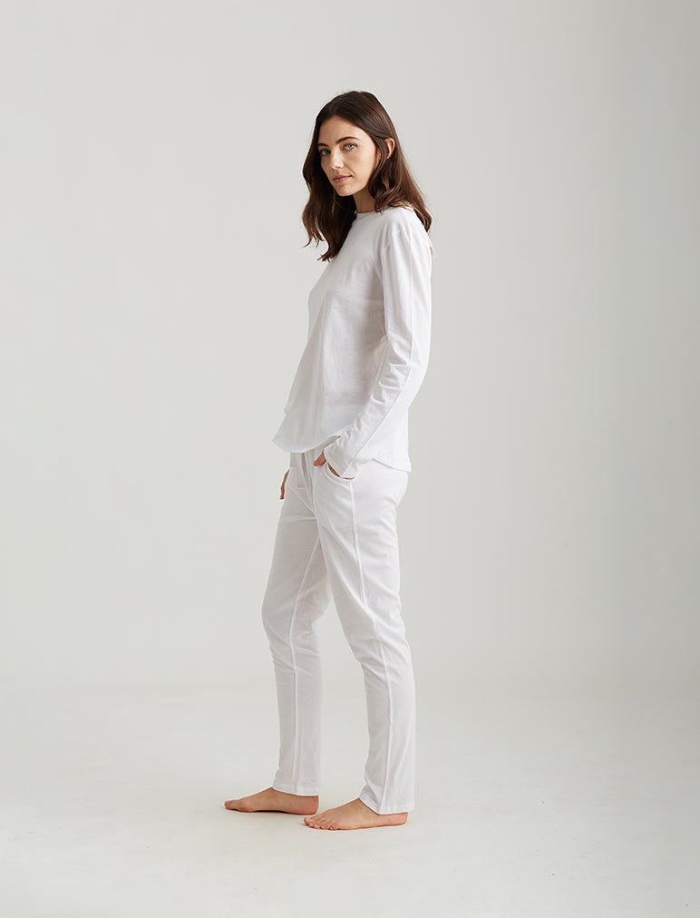 Jada Organic Cotton Knit Long Sleeve Tee