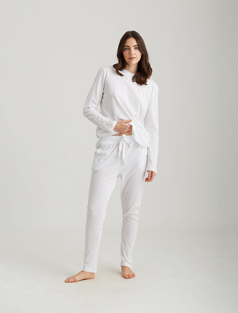 Jada Organic Cotton Knit Long Sleeve Tee