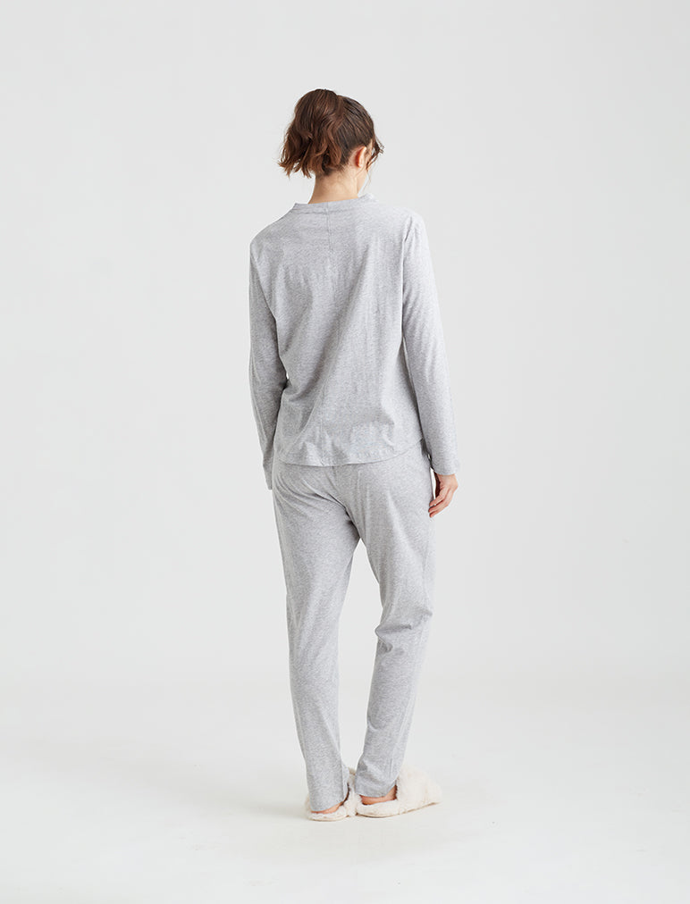 Jada Organic Cotton Knit Long Sleeve Tee