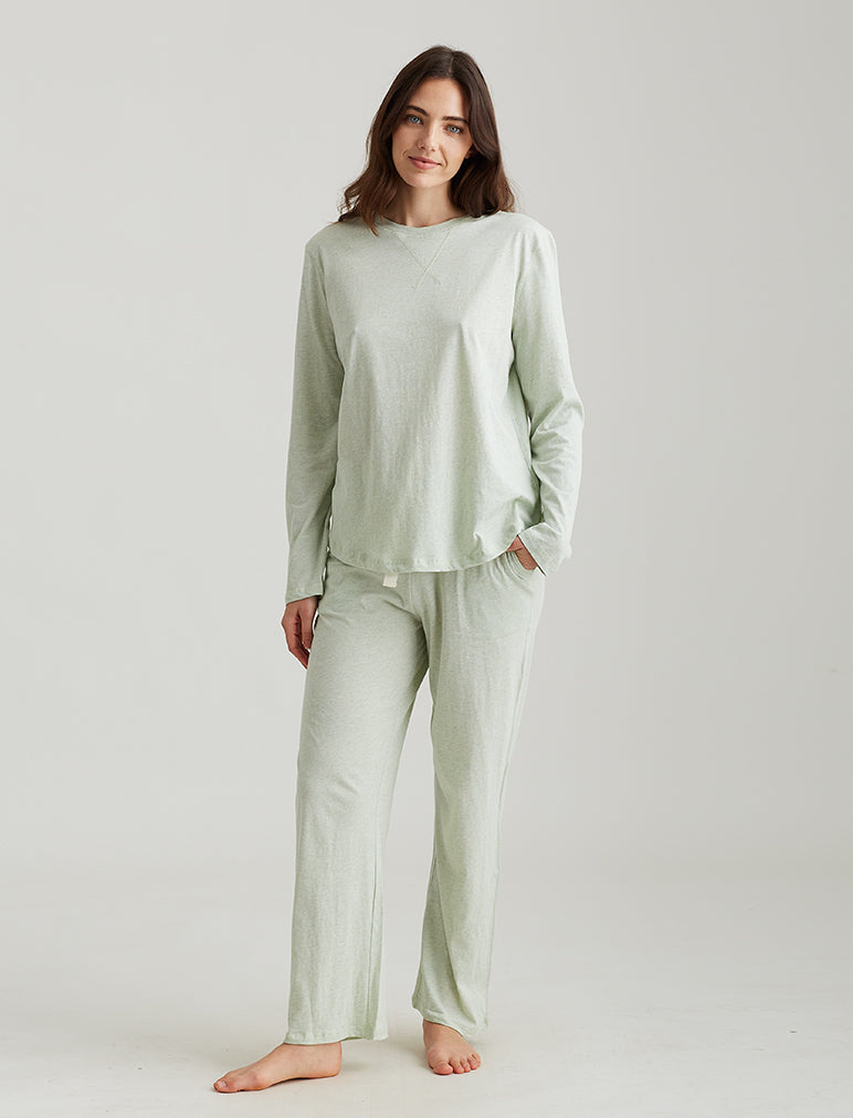 Jada Organic Cotton Knit Long Sleeve Tee