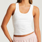 Milla Rib Shelf Bra Semi Crop Tank
