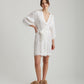 Camille Silk Lace Short Robe