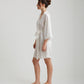 Camille Silk Lace Short Robe