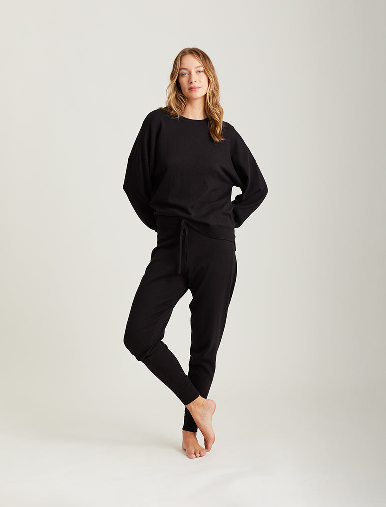 Cashmere Crew Neck Long Sleeve Top