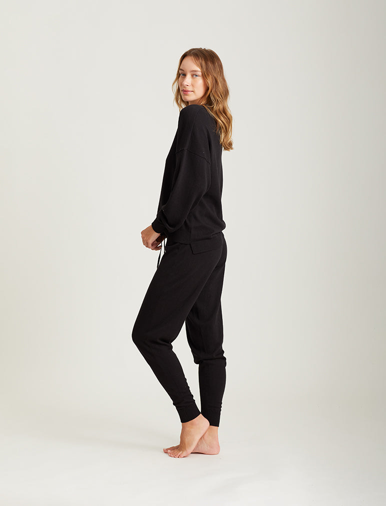 Cashmere Crew Neck Long Sleeve Top