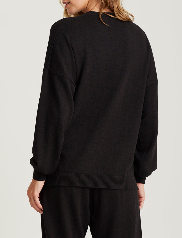 Cashmere Crew Neck Long Sleeve Top