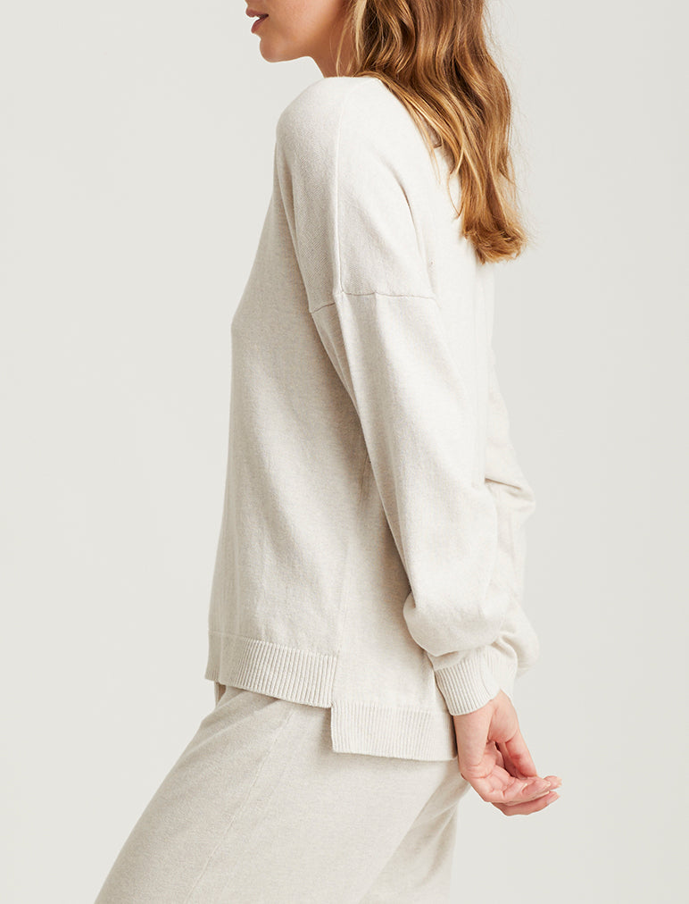 Cashmere Crew Neck Long Sleeve Top