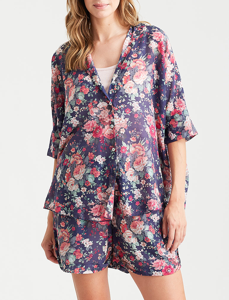 Grace Floral Short Sleeve Top