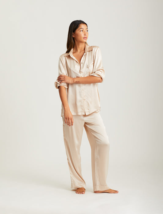 Audrey Pure Silk Full Length PJ