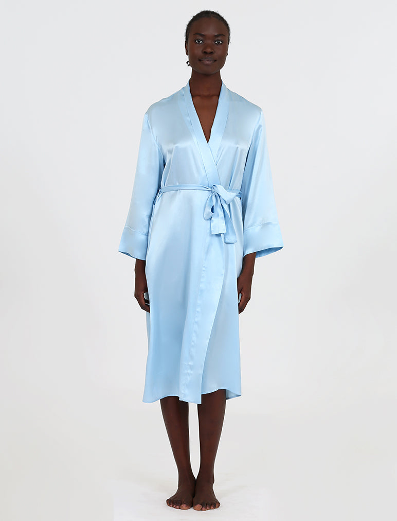 Audrey Silk Long Robe