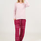 Comfy Plaid Jogger and Feather Soft Top
