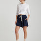 Jada Organic Knit Boxer in Navy