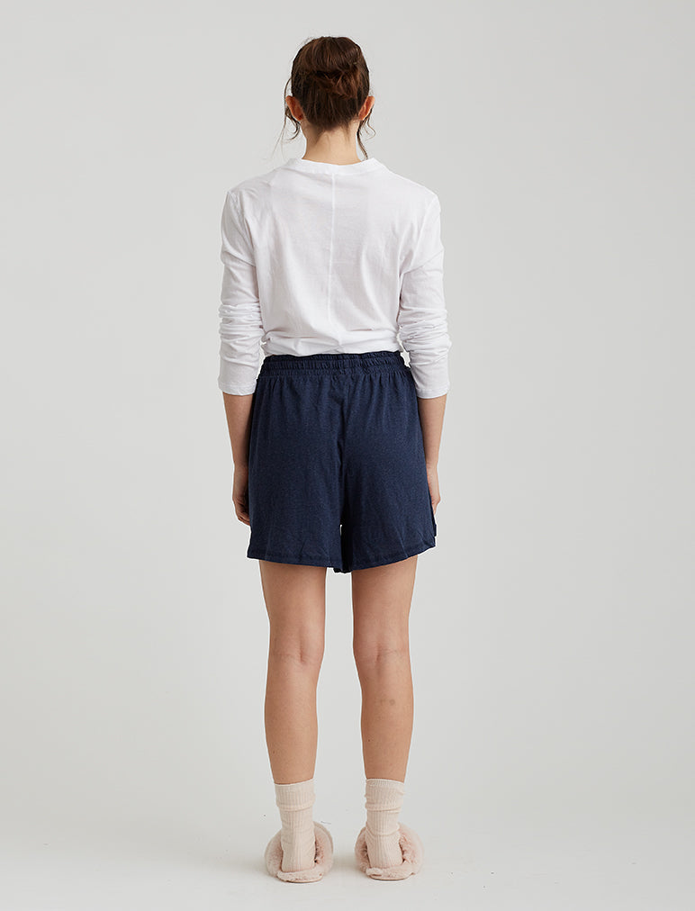 Jada Organic Knit Boxer in Navy
