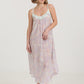 Lila Lace Front Maxi Nightie