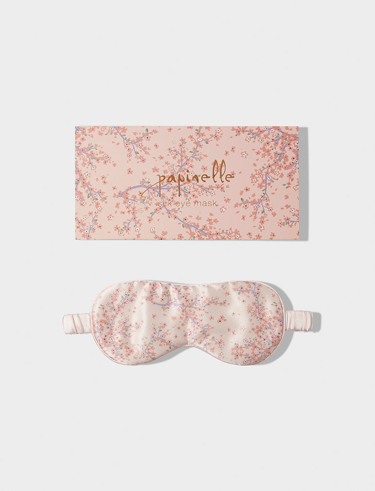 Audrey Boxed Printed Silk Eye Mask