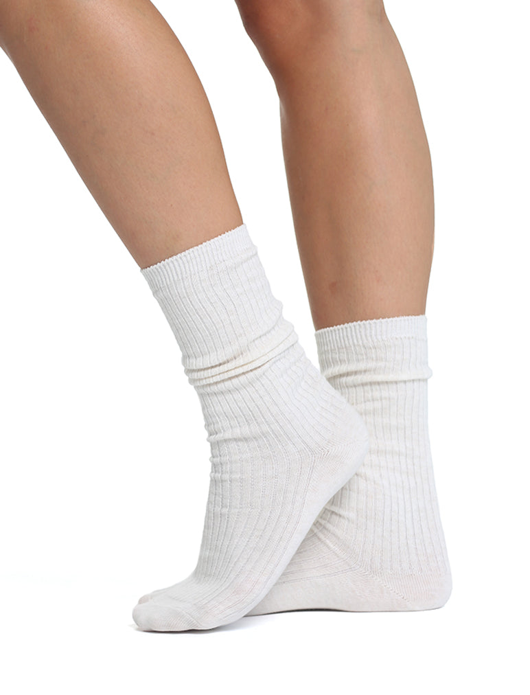 Organic Cotton Rib Socks
