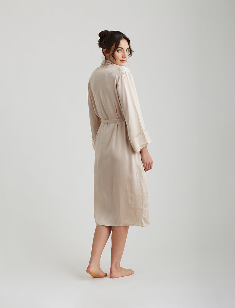 Audrey Silk Long Robe