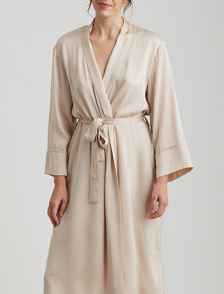 Audrey Silk Long Robe