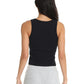 Milla Rib Shelf Bra Semi Crop Tank