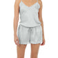 Camille Silk Lace Cami and Boxer Set